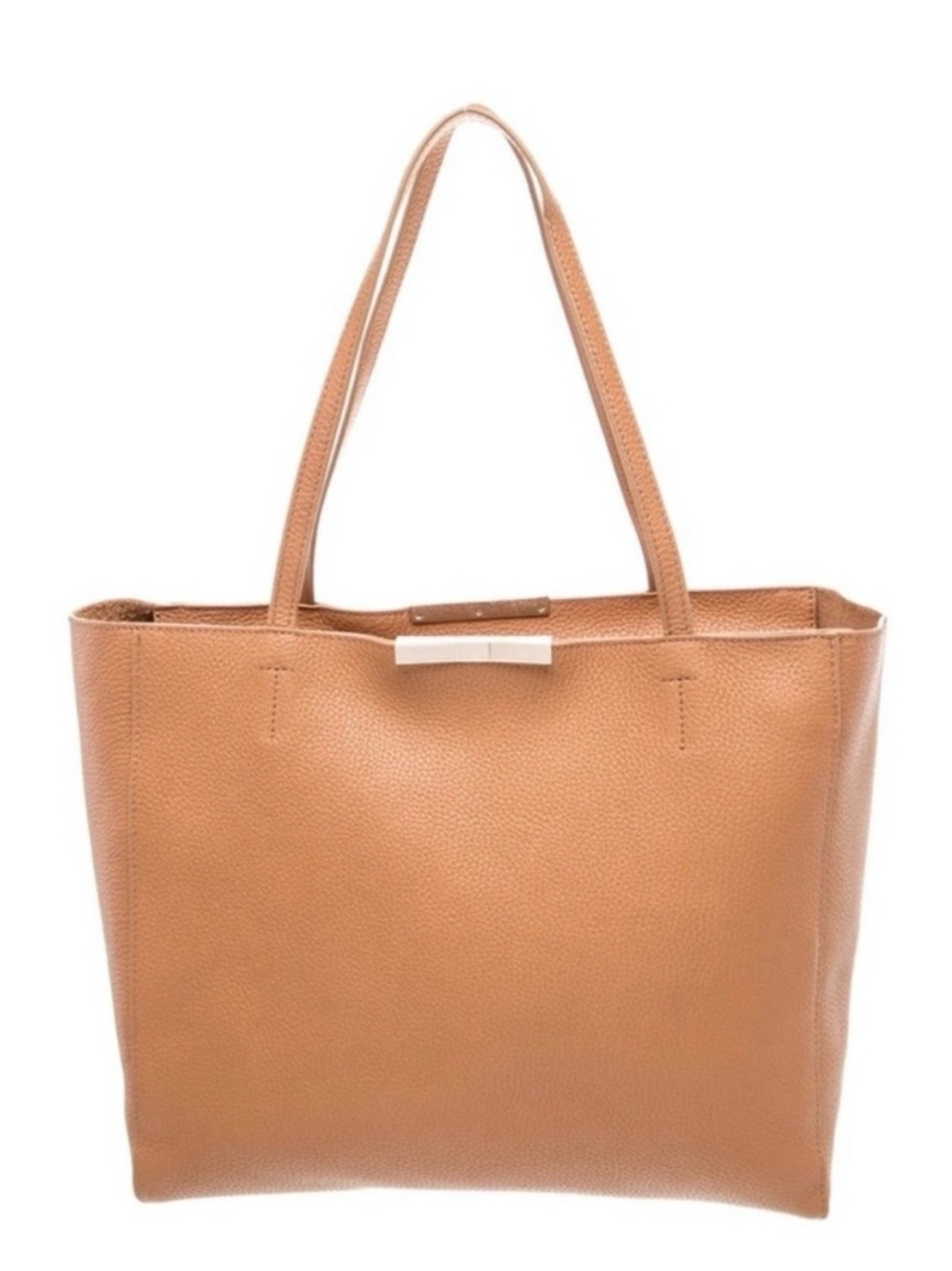 Ted Baker Camel Leather Tote with Silver Accent - Picture 5 of 8